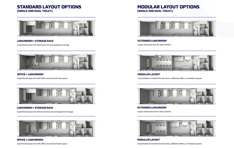 Solar Site Hub Floor Plan Options