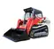 Cargador sobre orugas compacto Takeuchi rojo