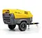 Compresor de aire remolcable Atlas Copco amarillo
