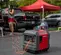 Generador portátil de 3,000 – 3,400 W, a gasolina HONDA rojo y negro