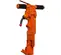 Quebrador neumático para pavimento Apt naranja