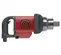 Llave de impacto, 1 1/2 in CHICAGOPN negra y roja Zócalo estriado núm. 5