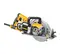 Sierra circular, 7-1/4 in., tornillo sin fin, eléctrica DEWALT amarilla, gris y negra