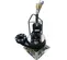 Cabezal de bomba, 4 in, hierro fundido HYDRATECH negro y plateado