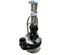 Cabezal de bomba, 4 in, hierro fundido HYDRATECH negro y plateado