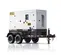 Generador remolcable de 56 – 64 kW, a diésel de nivel 4 JCB negro y blanco