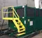 Tanque de polietileno con sistema roll-off Pinnacle verde