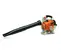 Soplador portátil, a gasolina STIHL gris, naranja y negro