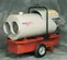 Calentador, 350,000 BTU/h, a diésel, con ductos FROSTFGHTR gris y rojo