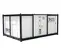Aire acondicionado de 30 toneladas eléctrico Trane blanco y negro