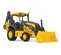 Yellow and black John Deere Backhoe Loader with 17 foot Dig Depth and Extendahoe