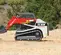 Cargador sobre orugas compacto Takeuchi rojo