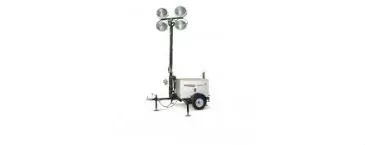 Torre de luz remolcable con generador de 6 kW, 4,200 W, mástil vertical, a diésel