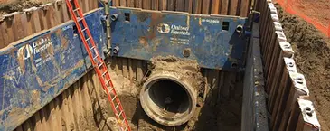 Seguridad en las zanjas: Imagen de tarjeta del sistema G3 