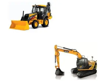 Excavadora y retroexcavadora