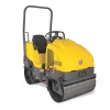 Aplanadora vibratoria de tambor doble liso montable Wacker Neuson amarilla