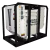 Transformador reductor de 500 kVA, 600 V a 208/120 blanco y negro
