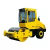 Aplanadora vibratoria de tambor sencillo liso montable Bomag amarilla,