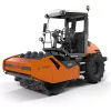 Aplanadora vibratoria de tambor sencillo con pata de cabra montable Hamm naranja