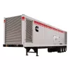Generador remolcable de 1,600 – 2,000 kW, a diésel CUMMINS blanco, negro y plateado