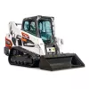 Cargador sobre orugas compacto de 2,000 – 2,400 lb BOBCAT blanco, negro y naranja