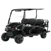 Carro utilitario EZ-Go Express negro de 6 asientos