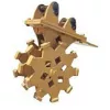 conexión de rueda compactadora para miniexcavadora amarilla