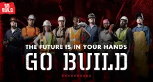 go build promo. people with text