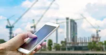 iphone and construction site