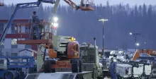 equipment on truck in cold weather
