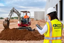Sitio de construcción de United Rentals