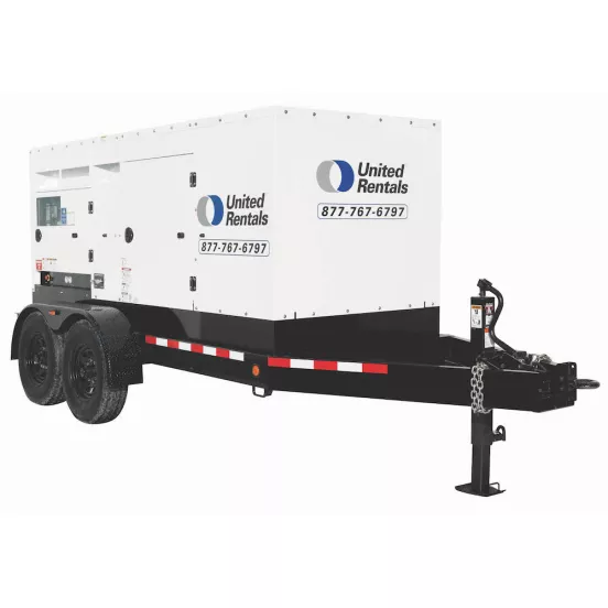 Generador remolcable de 200 kW blanco