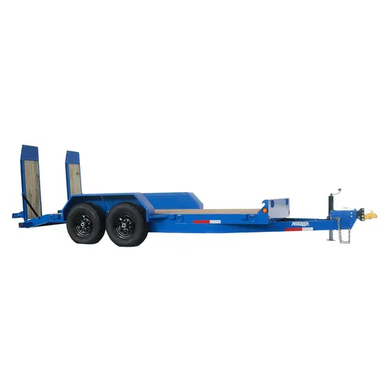 Remolque con plataforma baja Anderson azul