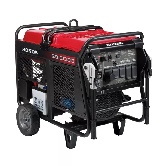 Generador portátil de 10,000 – 11,900 W, a gasolina HONDA rojo y negro