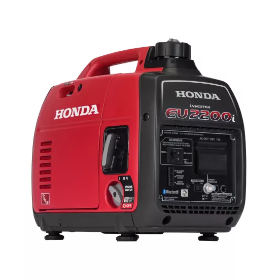 Generador portátil de 2,000 – 2,400 W, a gasolina HONDA rojo y negro
