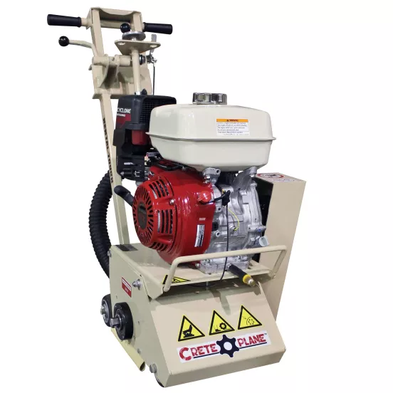 Cepillo para concreto, 8 in, 230 V, eléctrico EDCO beige y rojo, plateado y negro