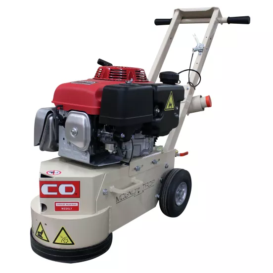 Esmeril para concreto manual Edco rojo y beige