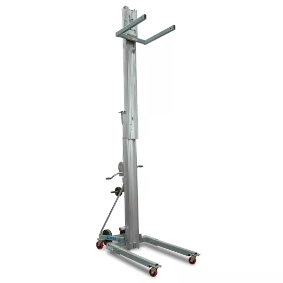 Elevador de materiales manual Genie de 400 – 700 lb y 6 – 12 ft gris