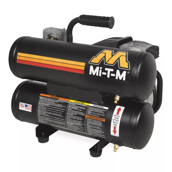 Compresor de aire eléctrico de 120 voltios Mi-T-M negro