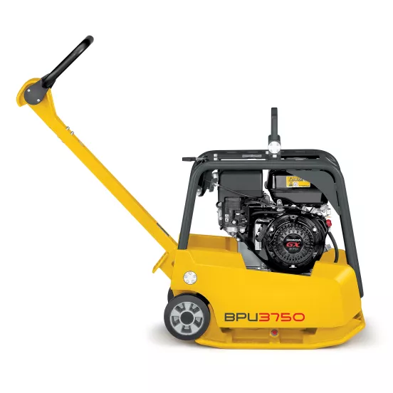Compactador de placa vibratoria reversible Wacker-Neuson amarillo