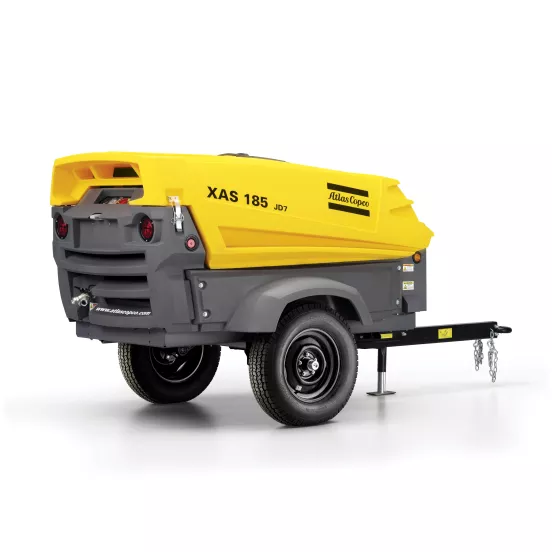 Compresor de aire Atlas Copco amarillo