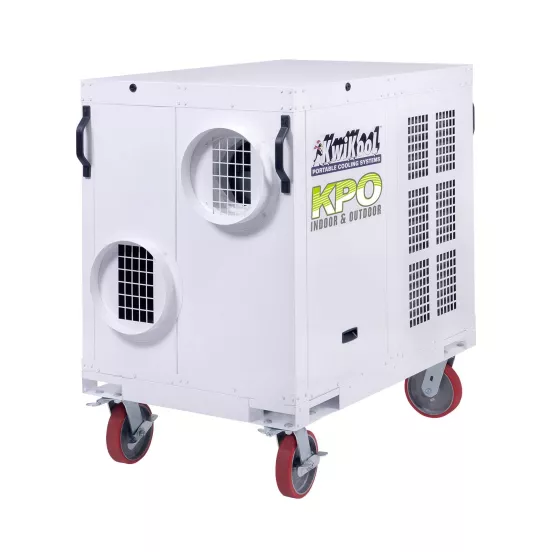 Aire acondicionado portátil de 5 toneladas con calefacción, 60,000 BTU, 208 V, eléctrico KWOKOOL blanco