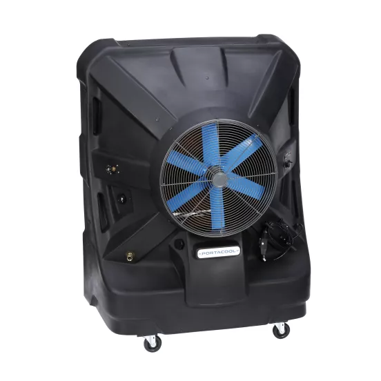 Ventilador de enfriamiento por evaporación, 8,500 CFM, 12 in PORTACOOL negro