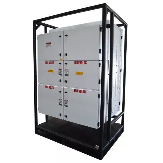 Panel de distribución eléctrica de 3,000 A POWERTEMP blanco