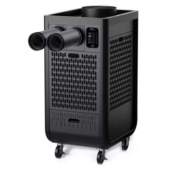 Aire acondicionado portátil de 1 tonelada, 13,200 BTU, 115 V, eléctrico DENSO negro